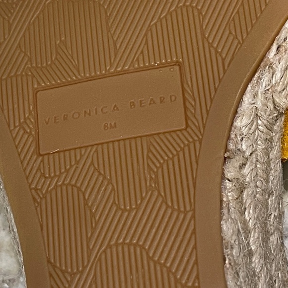 NWB Veronica Beard Ivy Espadrille Wedge Sandals in Saffron Color - Size 8M - Picture 8 of 14